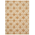 Beige Woven Trellis Living Room Rug
