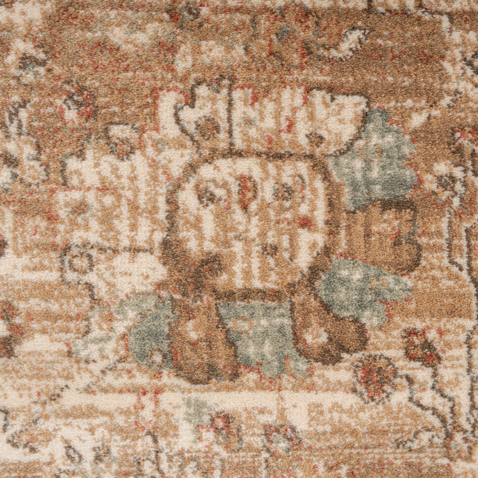 Rustic Floral Terracotta Runner - Dahlia