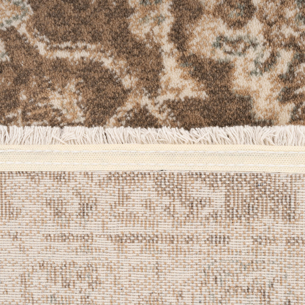 Plush Traditional Brown Runner - Sarina