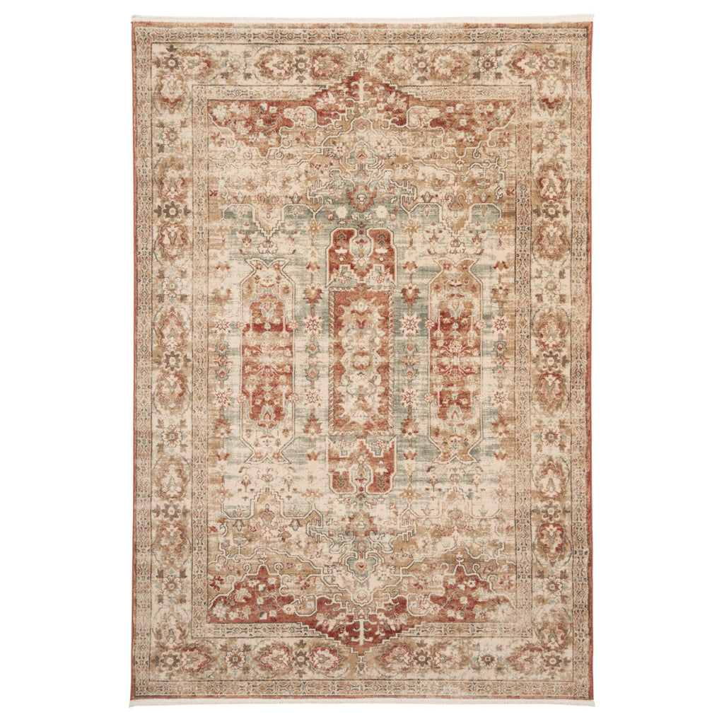 Traditional Plush Terracotta Rug - Selma