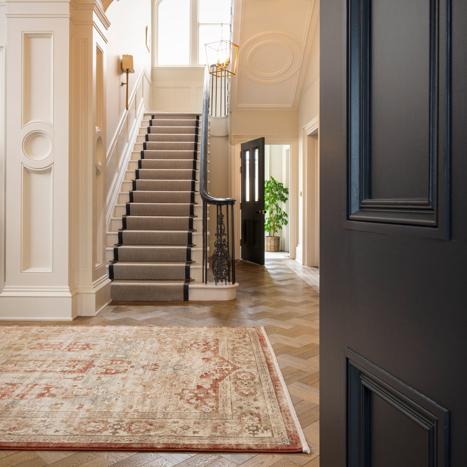 Traditional Plush Terracotta Rug - Selma