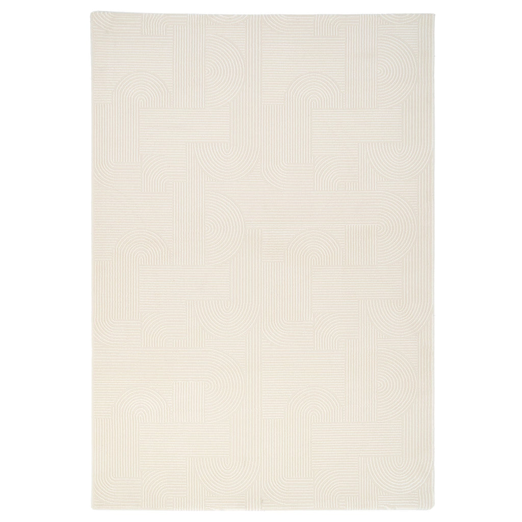 Luxury Retro Cream Rug - Escape