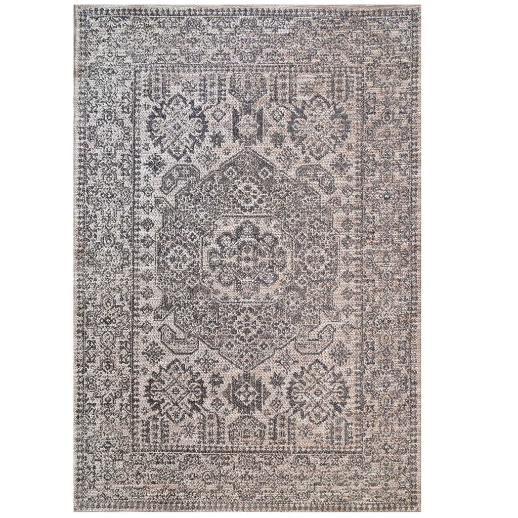 Traditional Textured Flatweave Indoor Outdoor Area Rug - Naylor