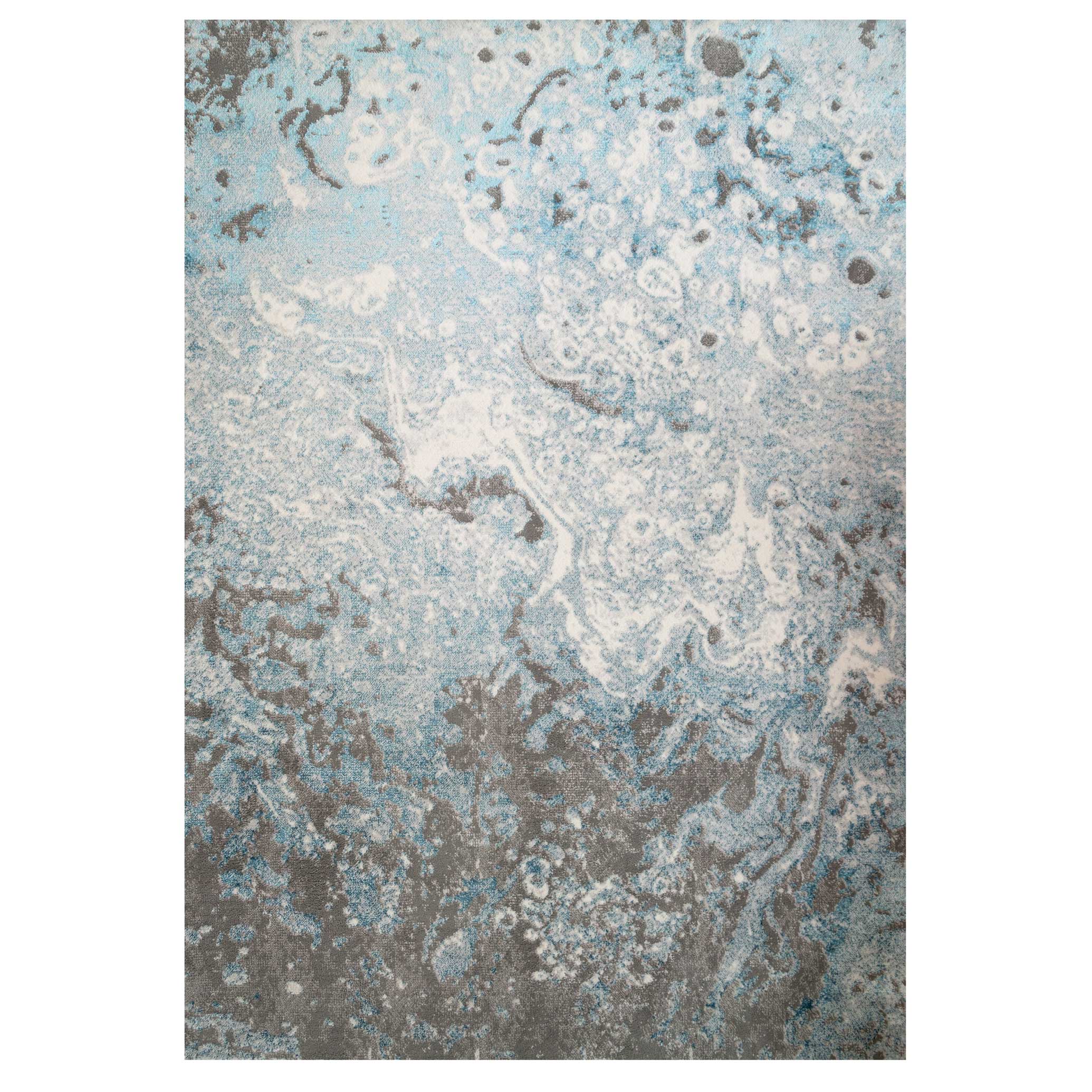Modern Marble Light Blue Rug