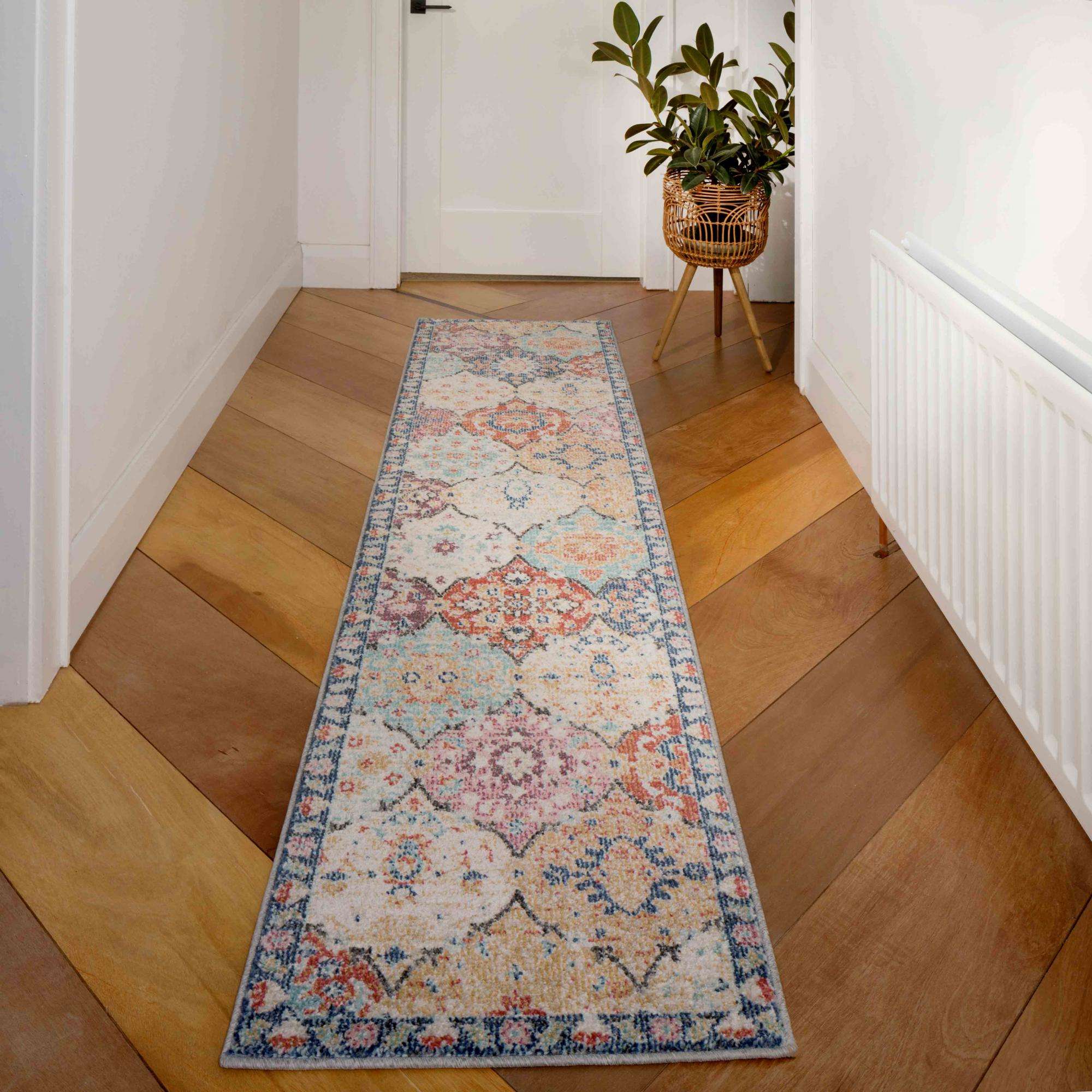 Soft Moroccan Colourful Living Room Area Rug - Atkin