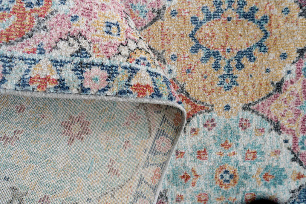 Soft Moroccan Colourful Living Room Area Rug - Atkin