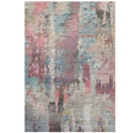 Soft Abstract Distressed Pink Living Room Rug - Wild