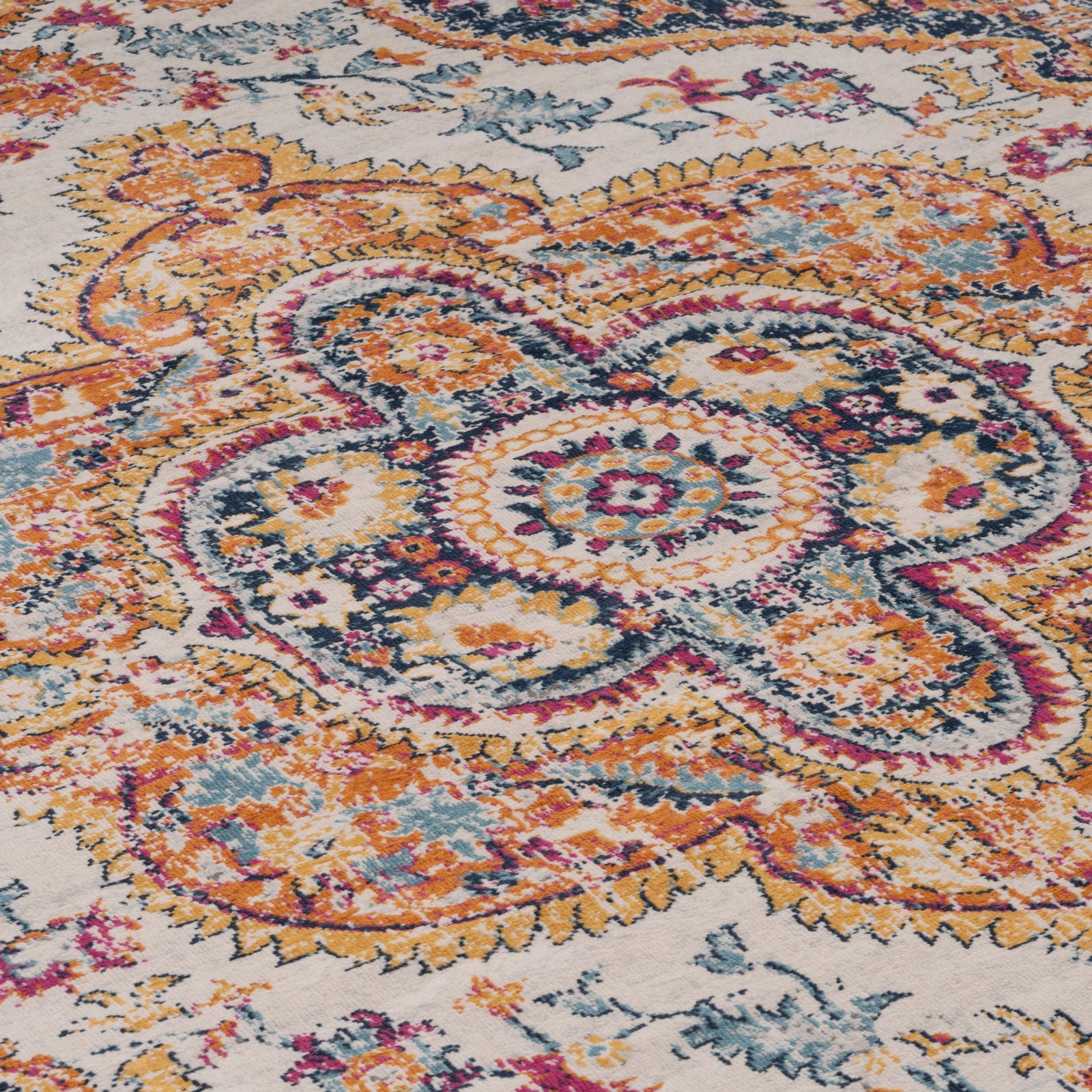 Multicolour Medallion Area Rug