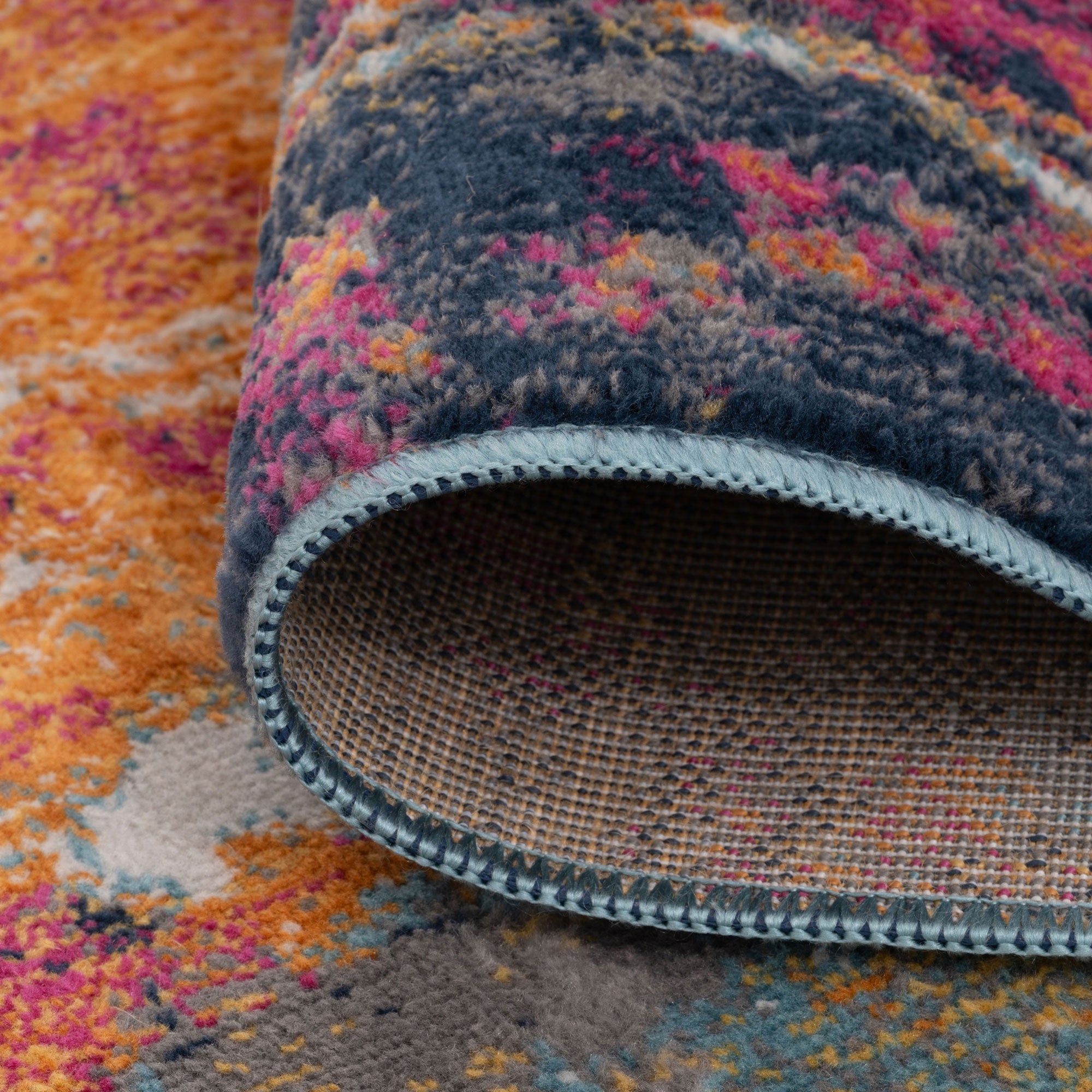 Colourful Paint Abstract Area Rug