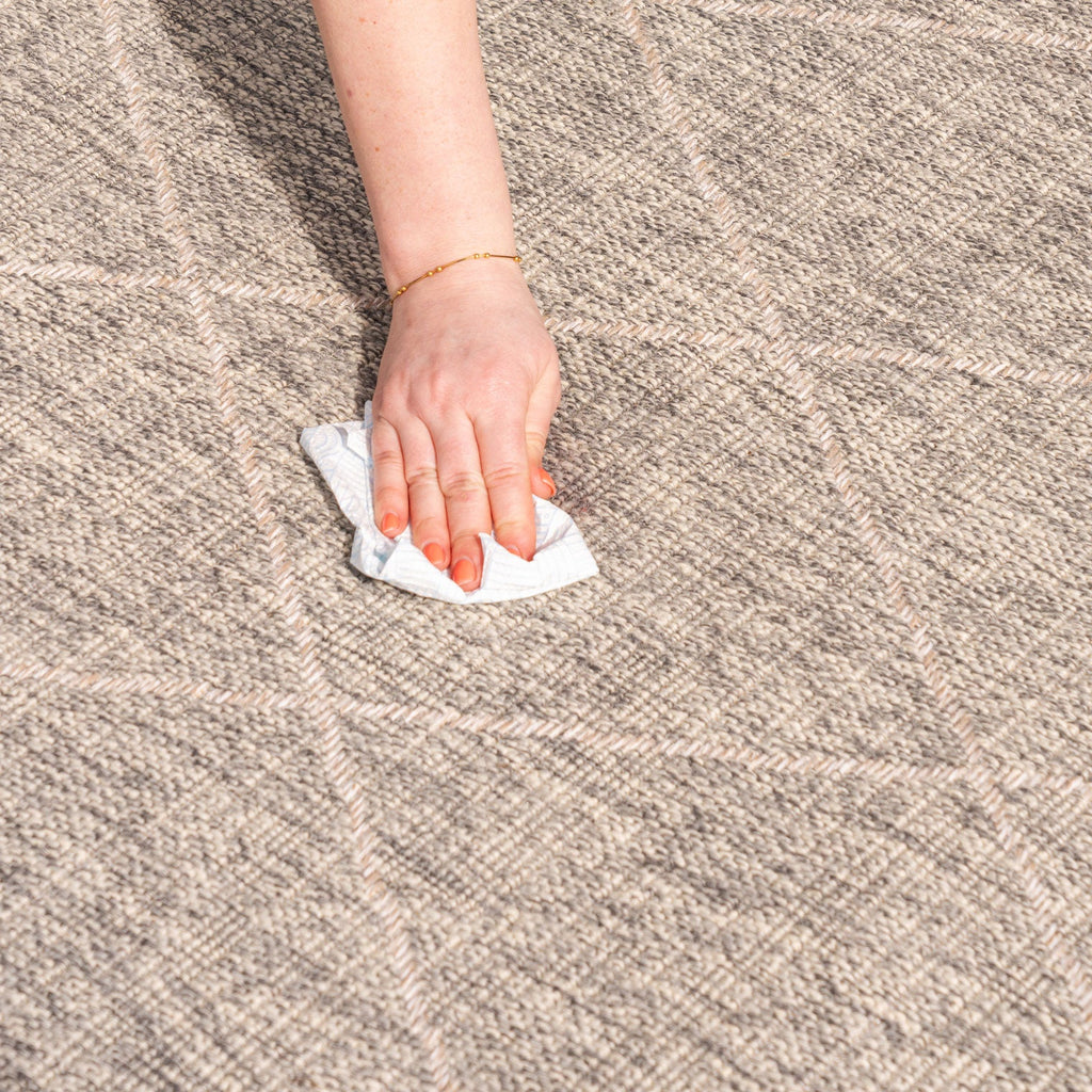Neutral Trellis Outdoor Rug - Mahoni