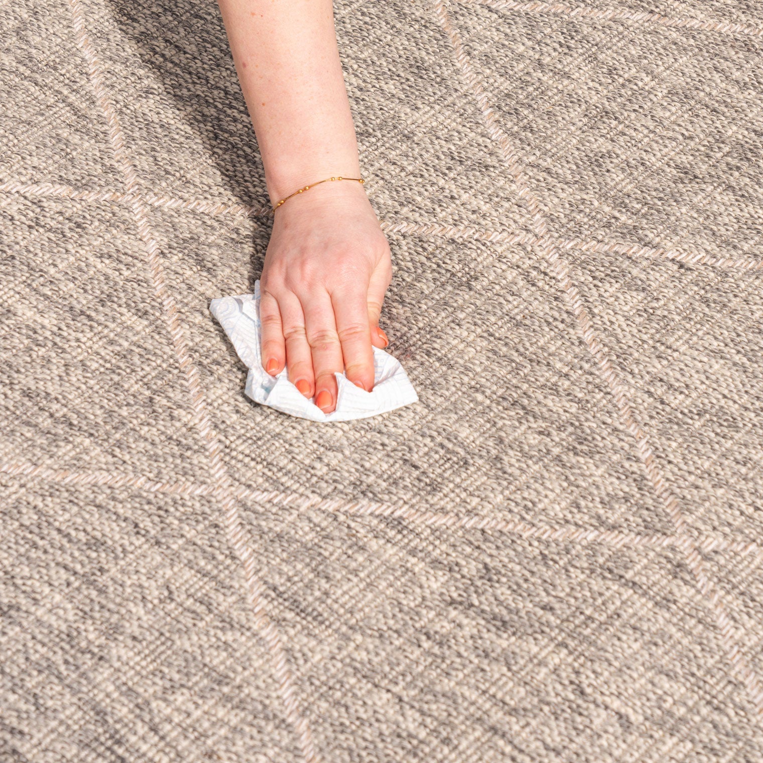 Neutral Trellis Outdoor Rug - Mahoni