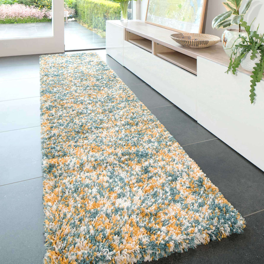 Soft Mottled Multicolour Shaggy Area Rug