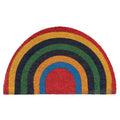 Rainbow Half Moon Coir Entrance Doormat