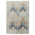 Blue Chevron Area Rug - Agatha