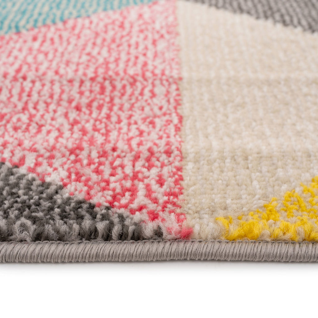 Multicolour Geometric Area Rug - Ataro