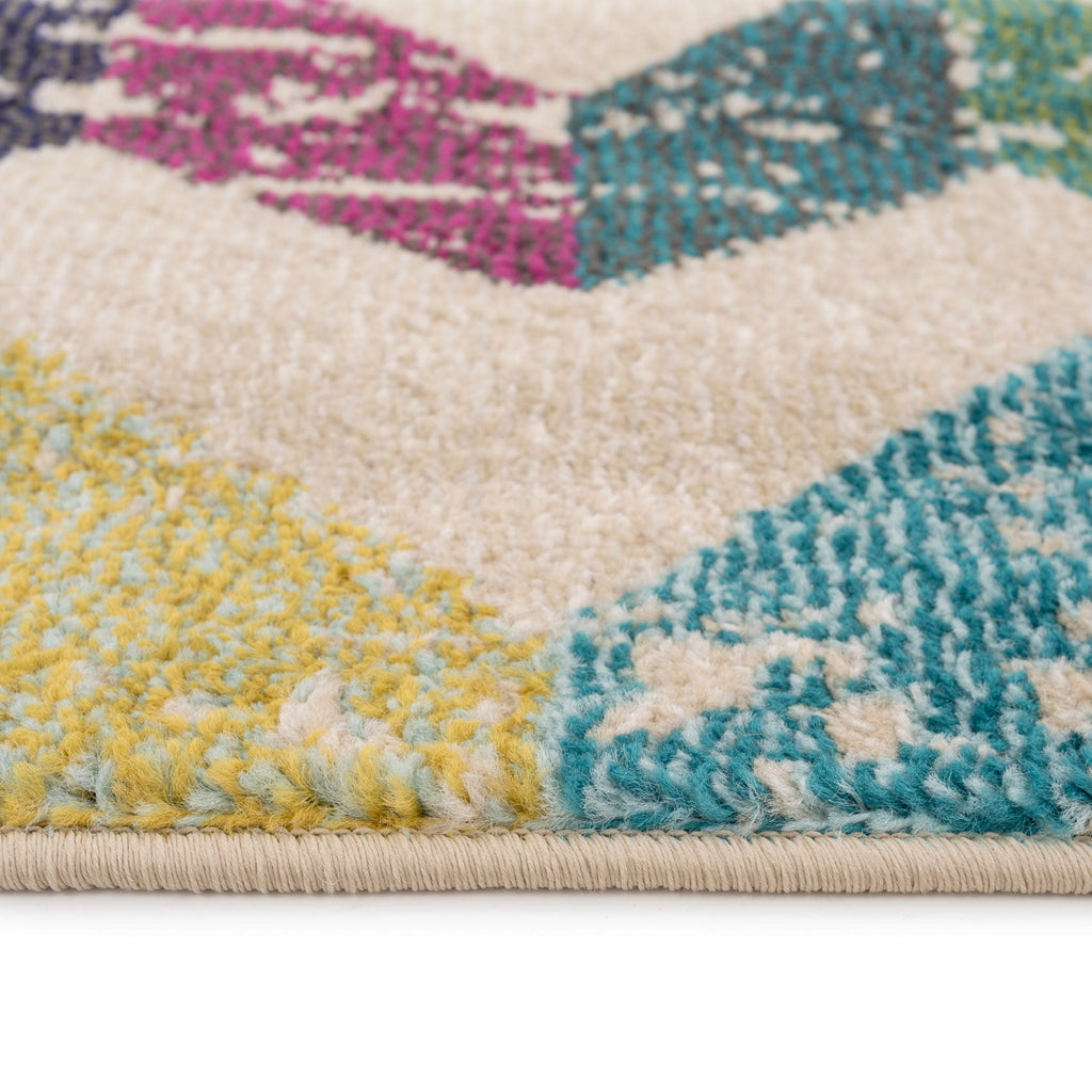 Vibrant Zig Zag Area Rug - Iridian