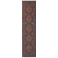 Flatwoven Washable Distressed Brown Runner  - Caris