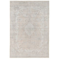 Flatwoven Washable Traditional Distressed Beige Rug - Zoe