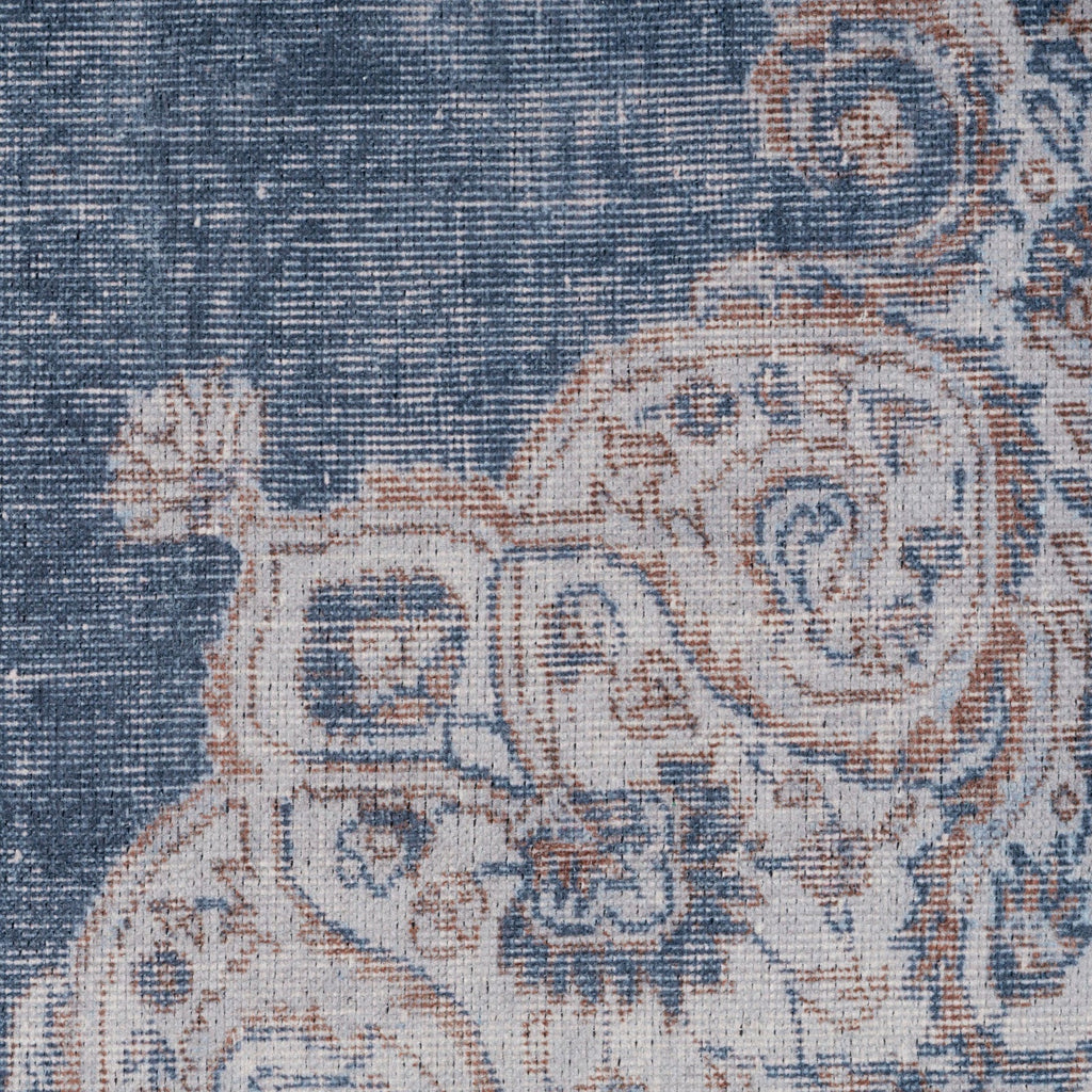Flatwoven Washable Denim Blue Runner - Ballina