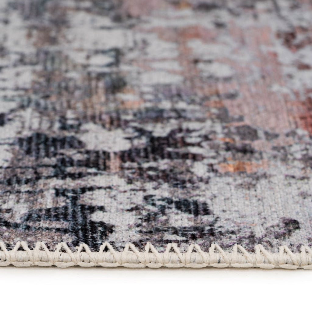 Flatwoven Washable Muted Coral Runner - Brady