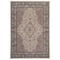 Flatwoven Washable Teal Medallion Area Rug - Caragh