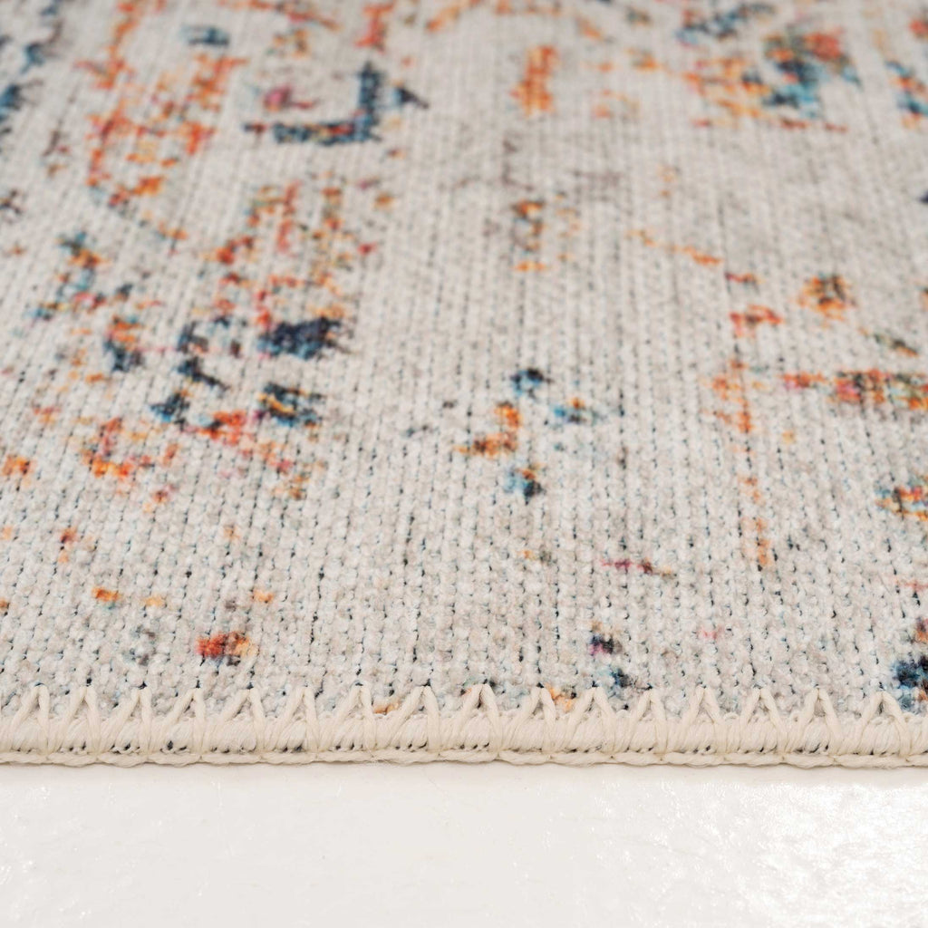 Flatwoven Washable Distressed Multicolour Runner - Cecilia