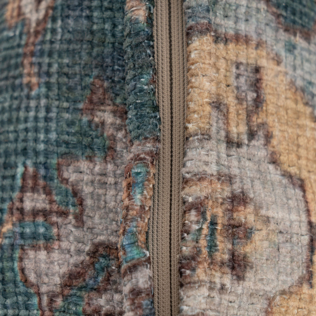 Distressed Teal Cushion Cover