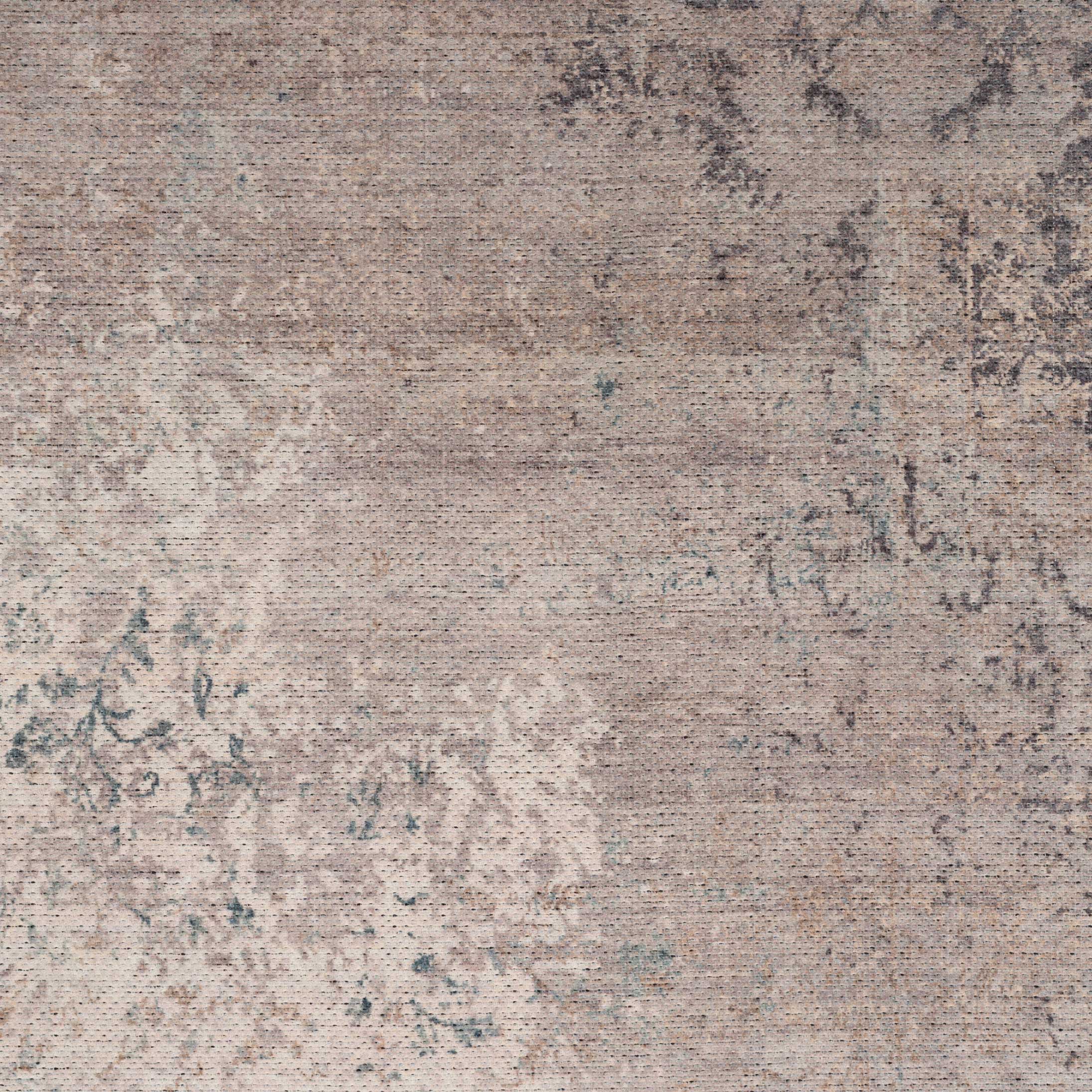 Flatwoven Washable Distressed Renaissance Grey Beige Runner - Fleur
