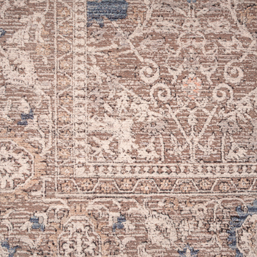 Flatwoven Washable Vintage Floral Runner - Macie