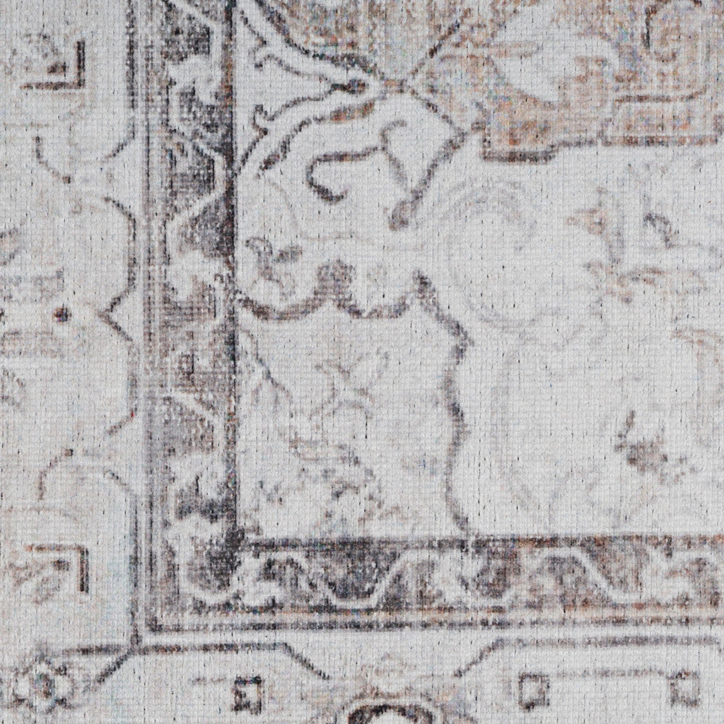 Flatwoven Washable Vintage Ivory Area Rug - Margot