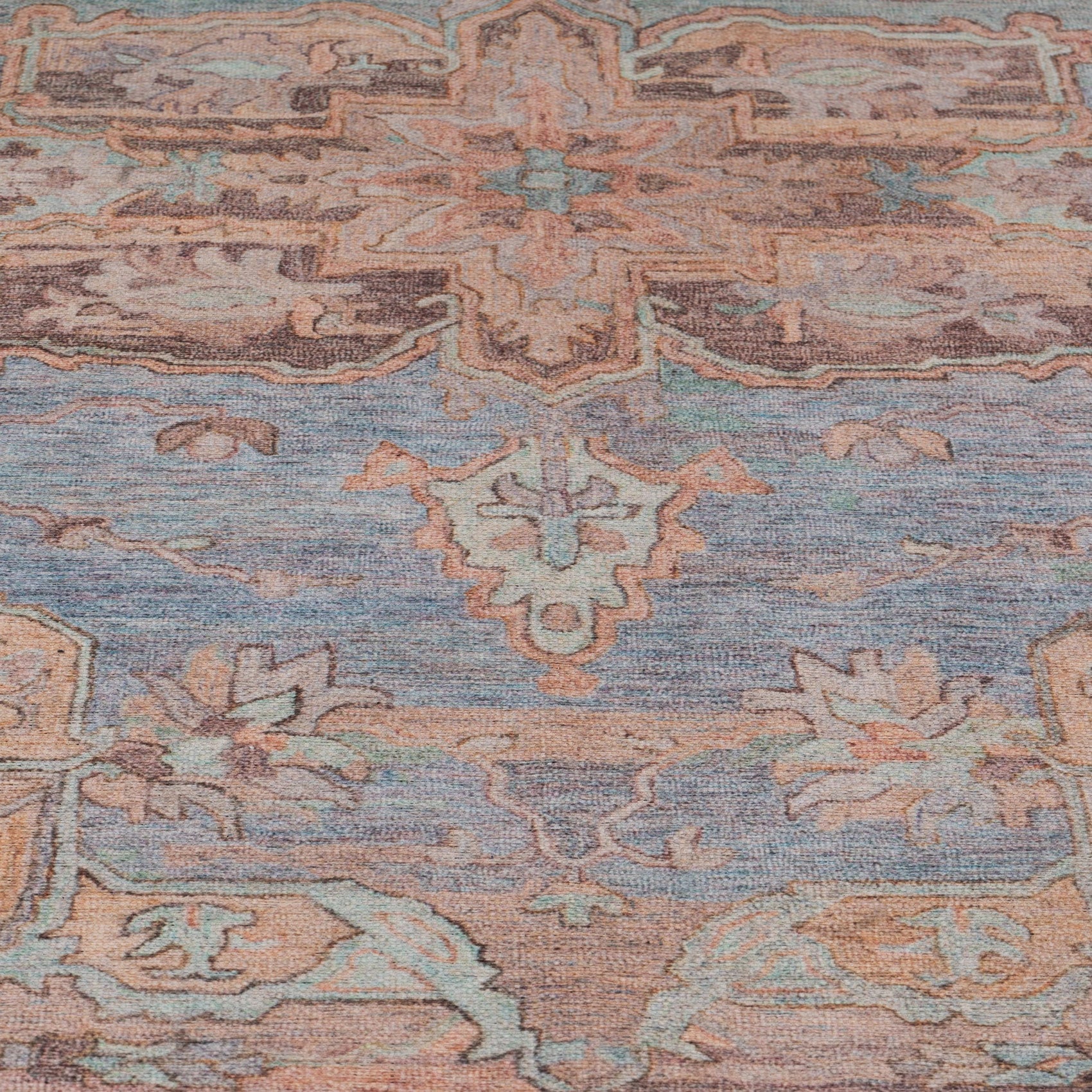 Flatwoven Washable Colourful Medallion Area Rug - Moyola