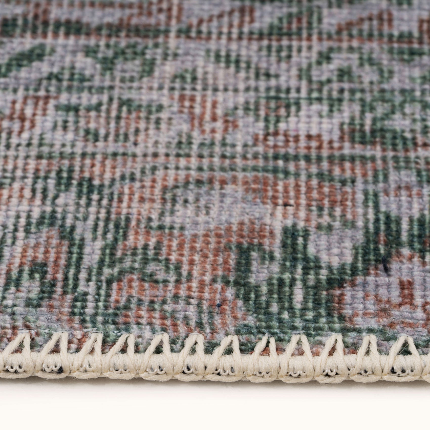 Flatwoven Washable Green Medallion Area Rug - Orion