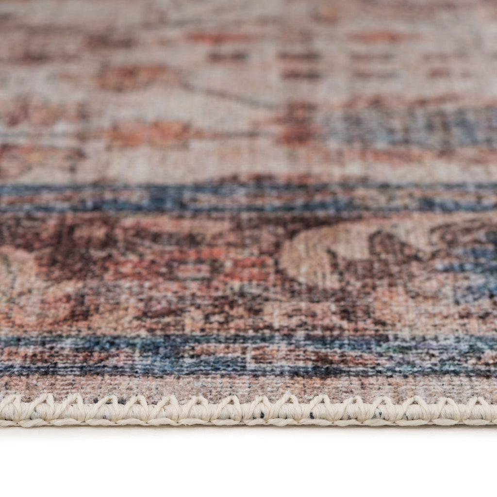 Flatwoven Washable Earthy Flora Runner Rug - Shannon