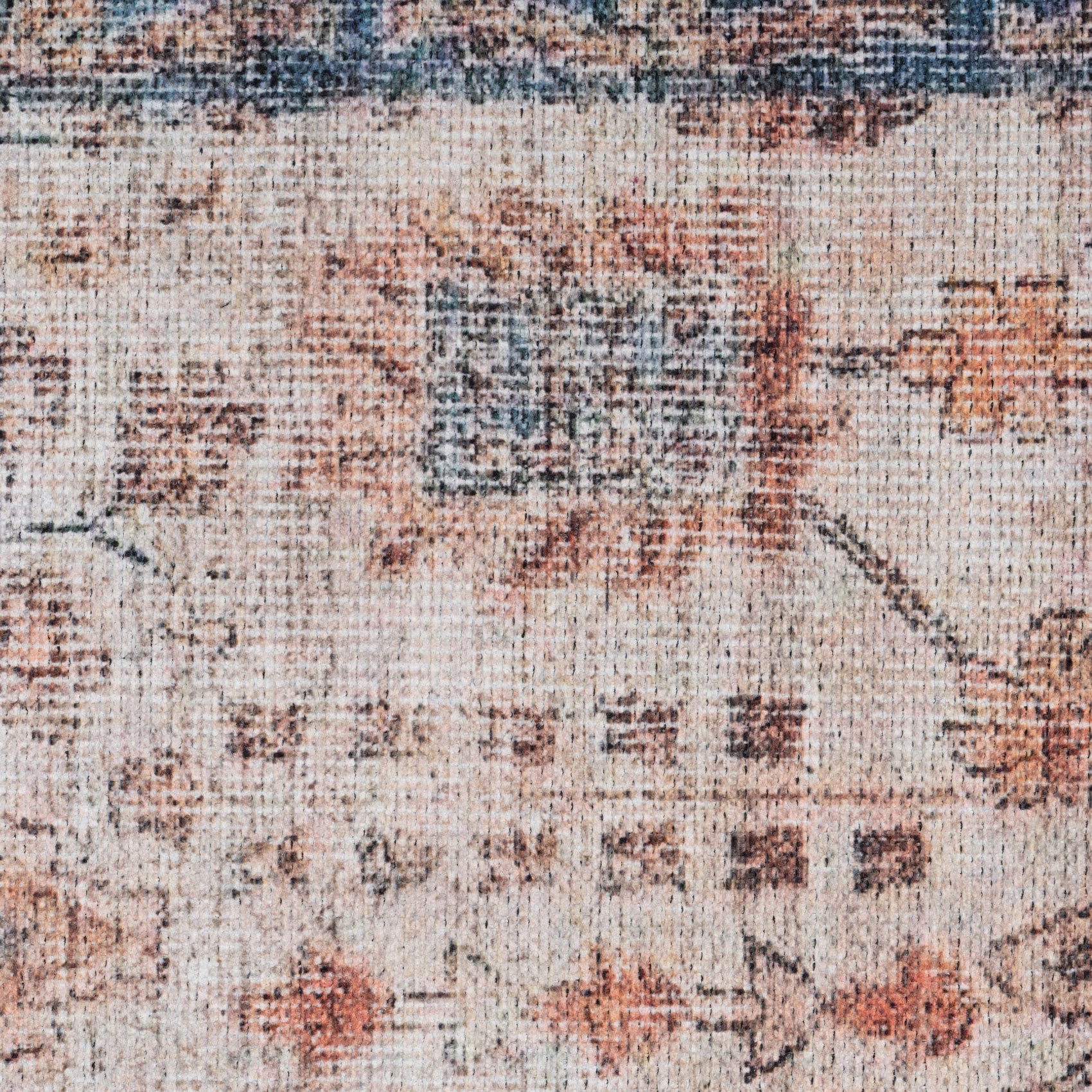 Flatwoven Washable Earthy Flora Runner Rug - Shannon
