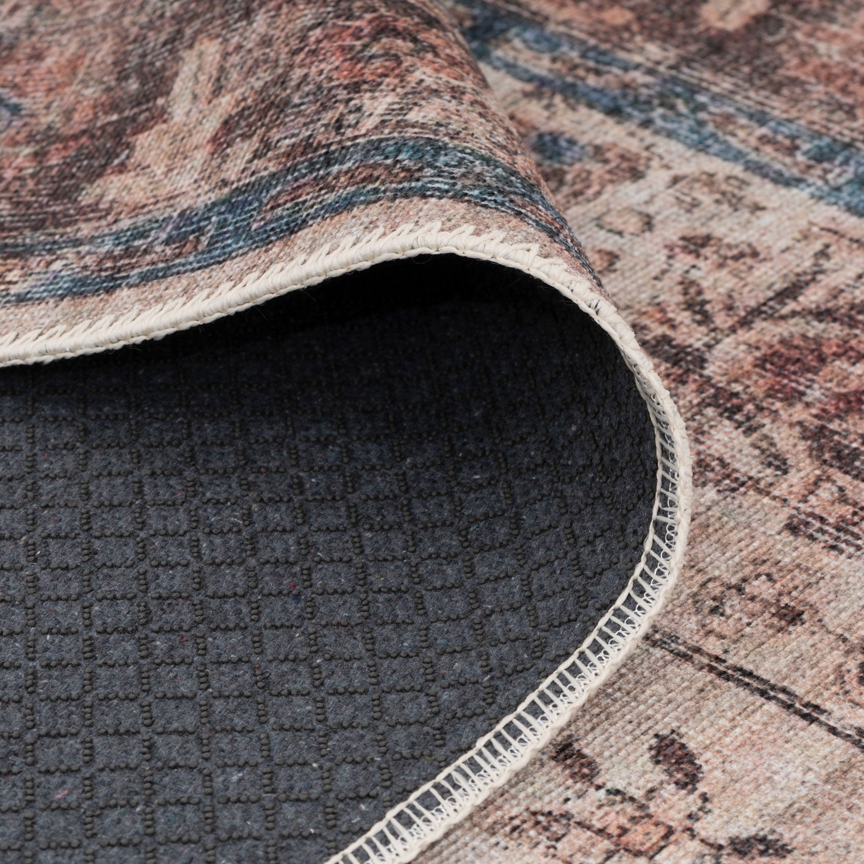 Flatwoven Washable Earthy Flora Runner Rug - Shannon
