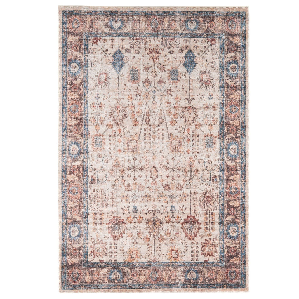 Flatwoven Washable Earthy Flora Area Rug - Shannon