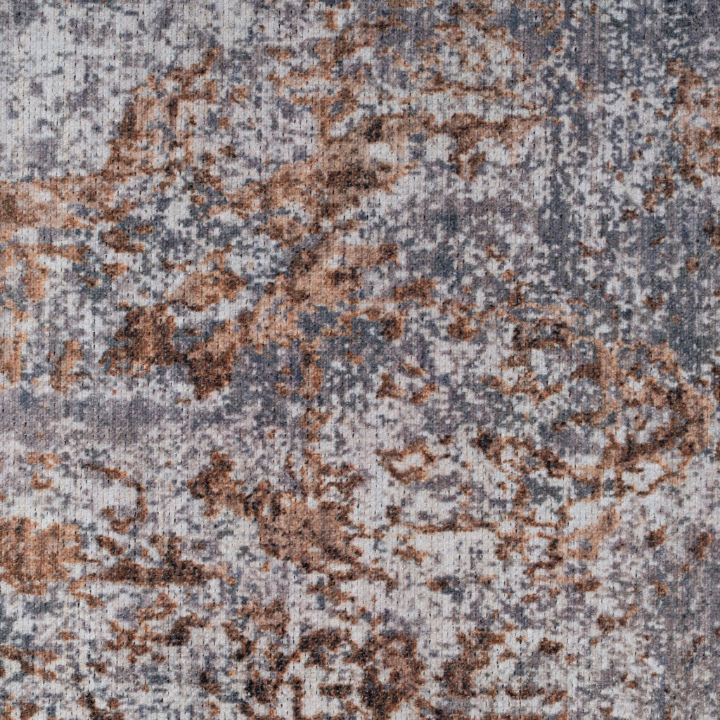 Flatwoven Washable Distressed Copper Blue Rug - Tobin