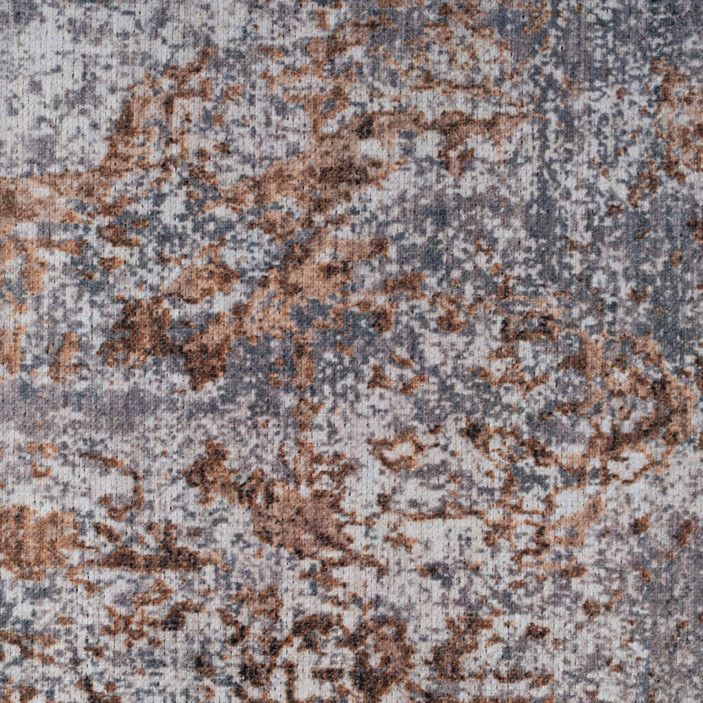 Washable Distressed Copper Blue Runner - Tobin