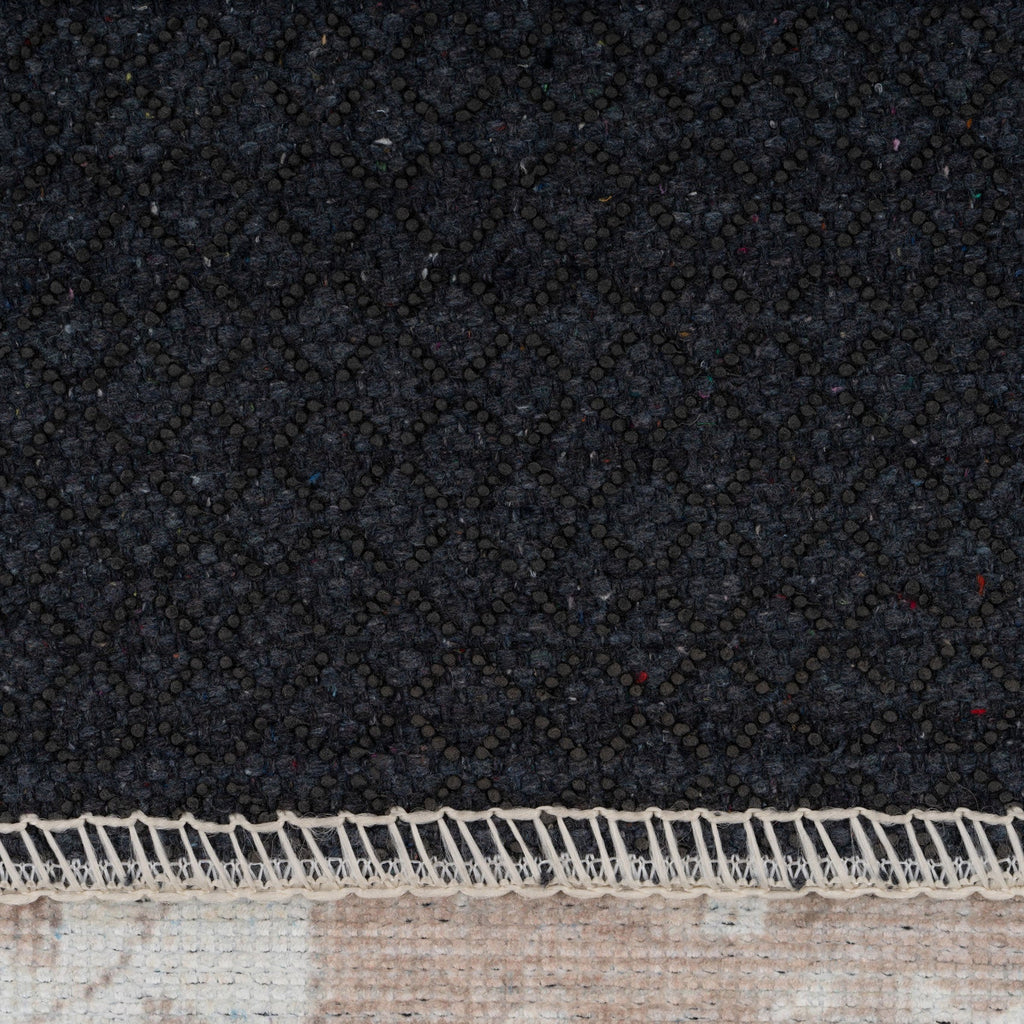 Flatwoven Washable Distressed Beige Runner - Tolka