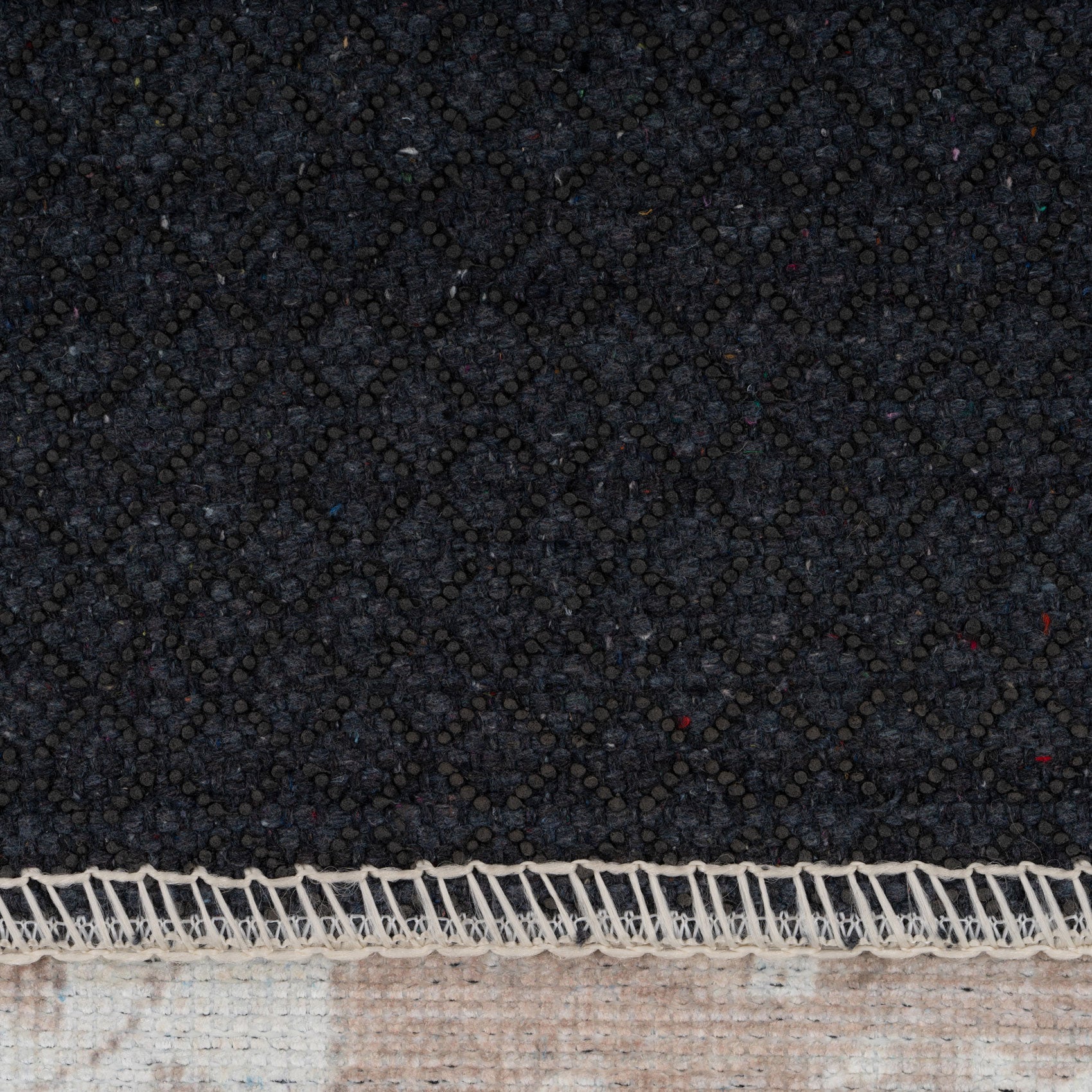 Flatwoven Washable Distressed Beige Runner - Tolka