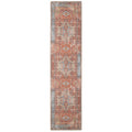 Flatwoven Washable Distressed Terracotta Aztec Runner - Yana