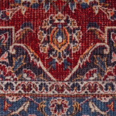 Flatwoven Washable Red Oriental Runner - Tullow