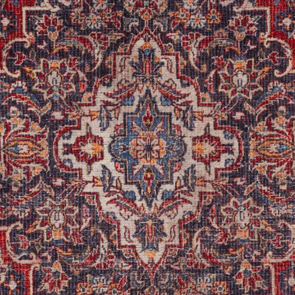 Flatwoven Washable Red Oriental Runner - Tullow