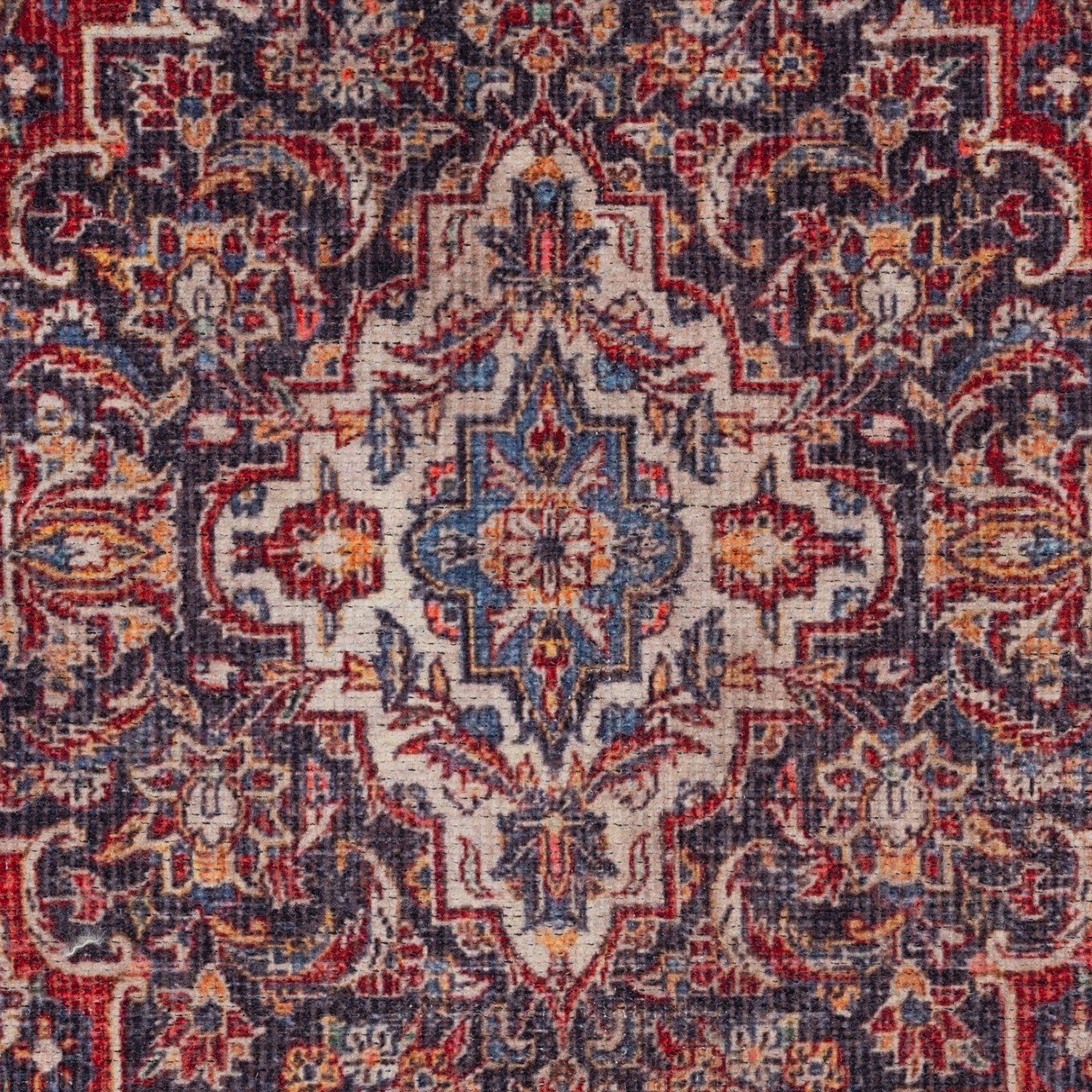 Flatwoven Washable Red Oriental Runner - Tullow