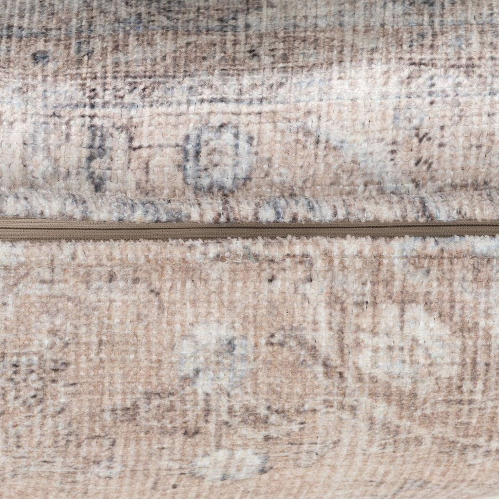 Distressed Beige Cushion Cover