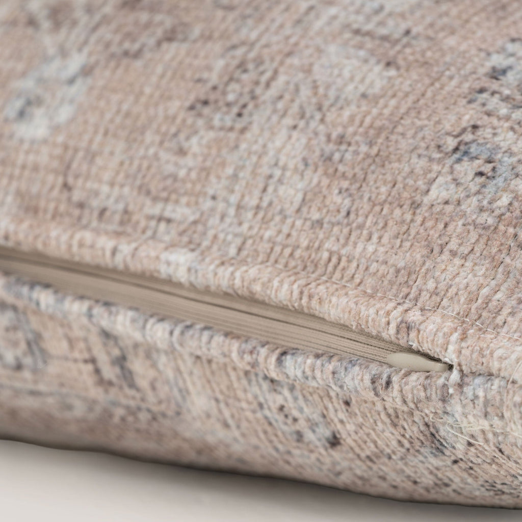 Distressed Beige Cushion Cover