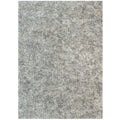 Soft Mottled Silver Shaggy Area Rug