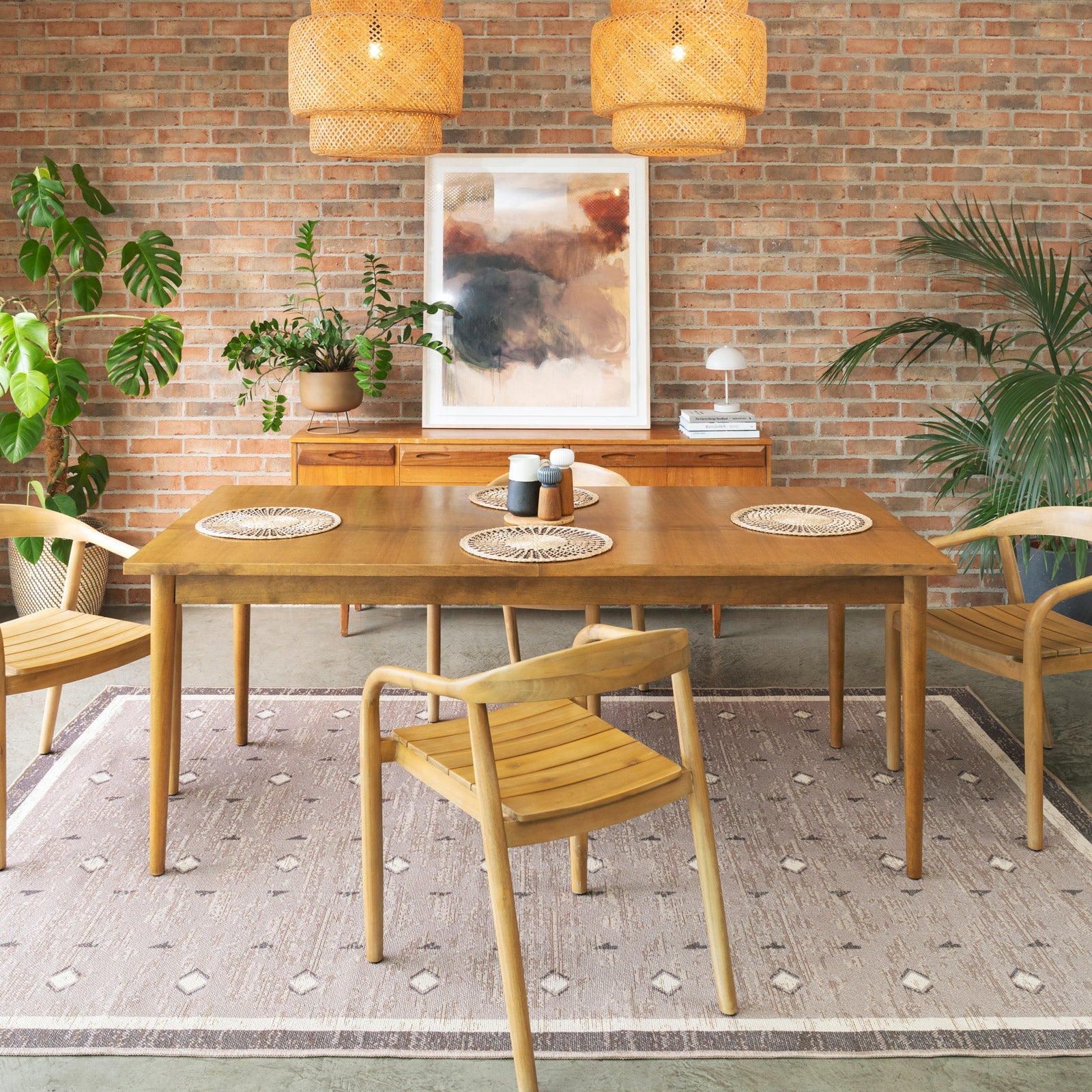 Washable Beige Berber Jute Style Rug - Lula