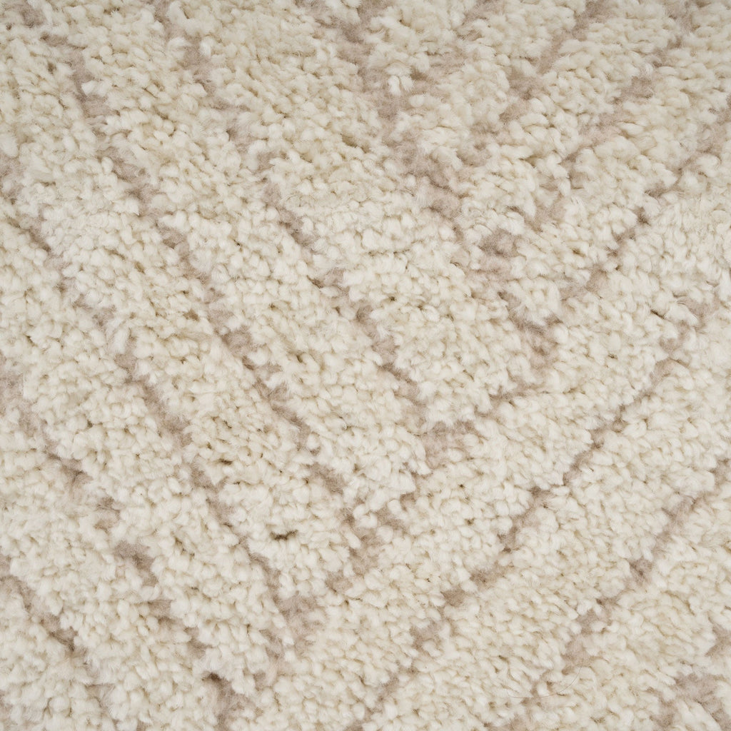 Cream Carved Area Rug - Affa