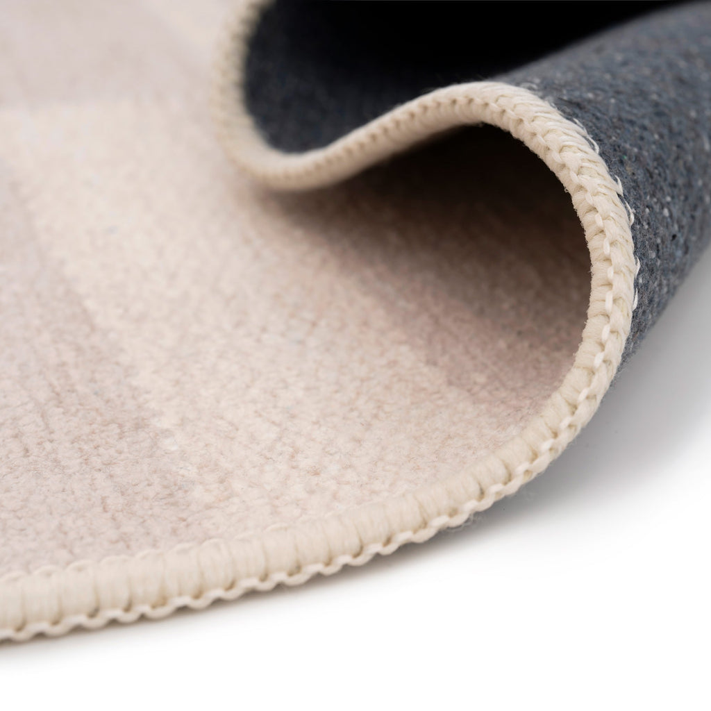 Soft Washable Beige Indoor Mat - Faye